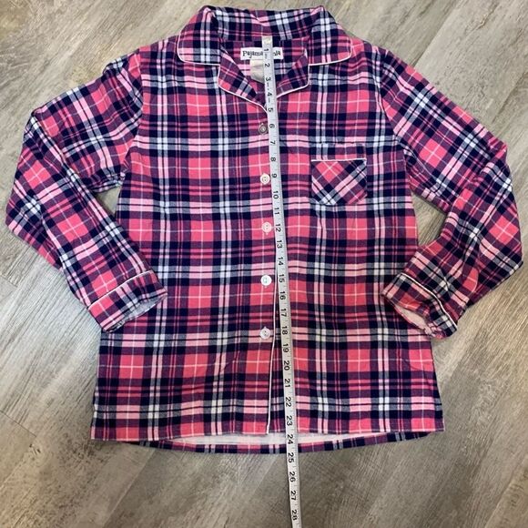 PajamaMania Women's Cotton Flannel Long Sleeve Button-Down Pajamas PJ Set - Picture 12 of 15